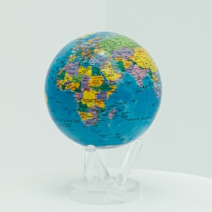 藍色行政區域地圖